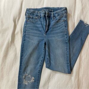 American Eagle Outfitters Women's Light Blue Skinny Jeans